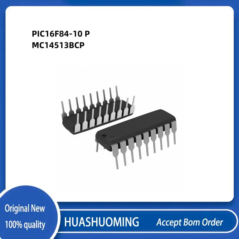 

5PCS-10Pcs/Lot PIC16F84-10/P PIC16F84 PIC16F84-10 16F84 DIP18 MC14513BCP MC14513 MC14513B 14513 DIP-18