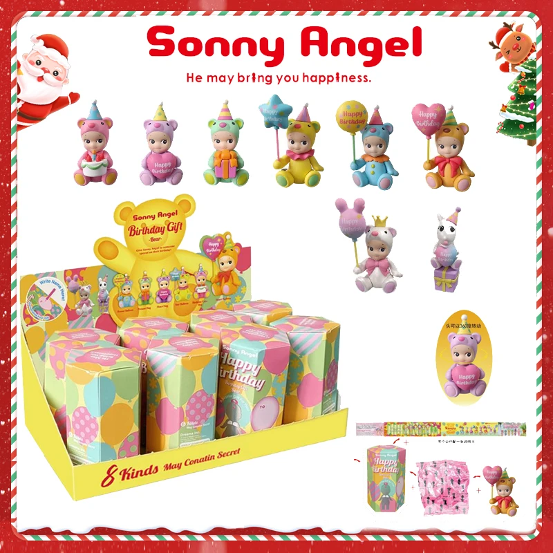 

Sonny Angel Birthday Series Animal Anime Figures Ornaments Dolls Fans Desktop Car Ornament Christmas Gift