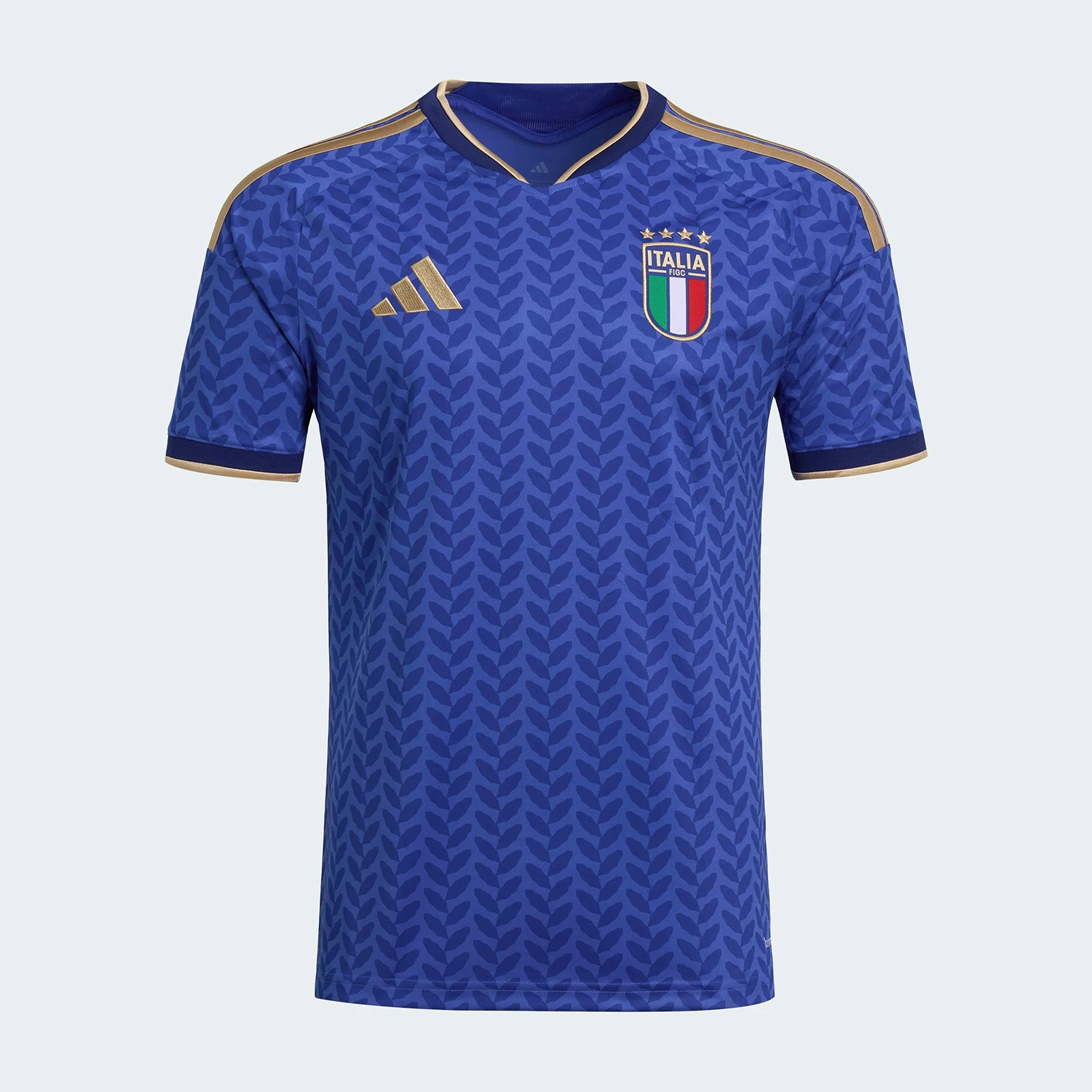 

Adidas Authentic Italy Team Men's Slim Fit Sports Breathable Football T-Shirt JL6937