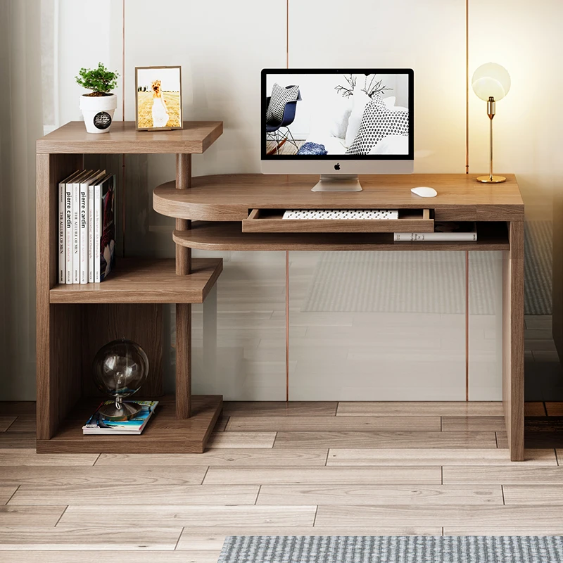 

Modern Minimalist Desk Bookshelf Combination Small Apartment Study Corner Desk Home Computer Table Study Table