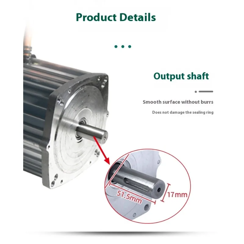 1-20kW Custom Power BLDC Motor Kit for Electric Trike Conversion,  Rail Car Equipment, High Torque Brushless DC Motor 48V/72V DC