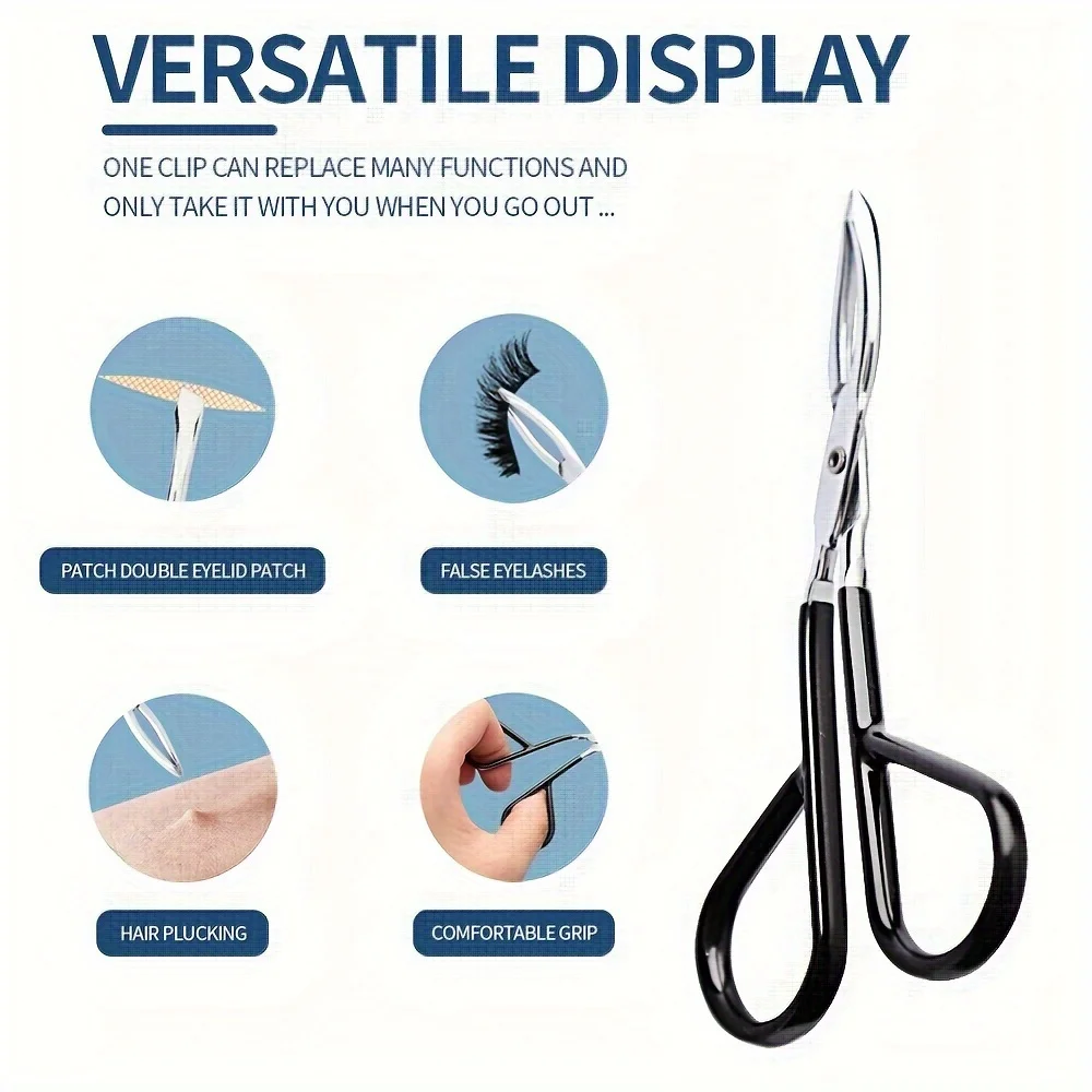 Precision Scissors-Design Eyebrow Tweezer - Ultimate Hair Plucker with Comfortable Scissor Handle