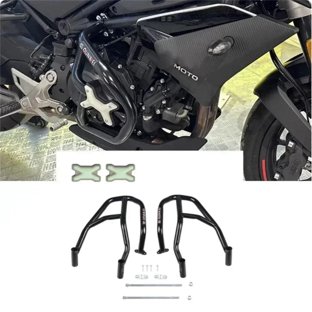 

For CFMOTO 450NK Bumpers Safty Accessories Engine Bumper Guard Crash Bars Protector Steel Styling For CFMOTO 450SR 450nk 450-NK