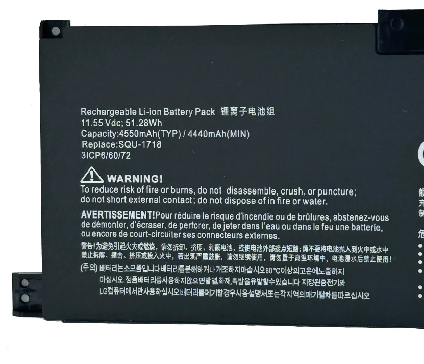Laptop Battery SQU-1711 SQU-1718 For ThundeRobot 911 911 Air 911ME 911MT 911S G7000M G8000M