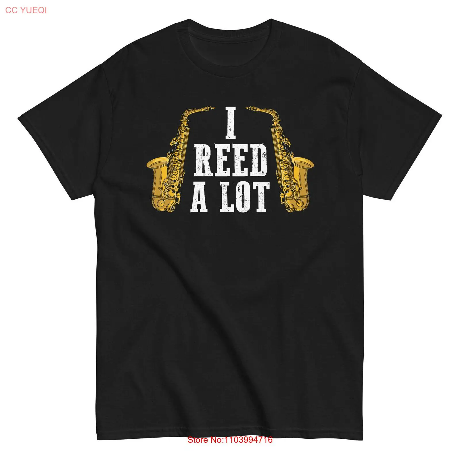 Jazz Music Lover T-Shirt | Saxophone Saxophonist | I Reed A Lot