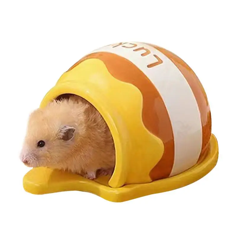 

Pet Hamster House Summer Cartoon Hamster Home Pet Ceramic Nest With Smooth Surfaces For Guinea Pig Chinchillas Flying Squirrels