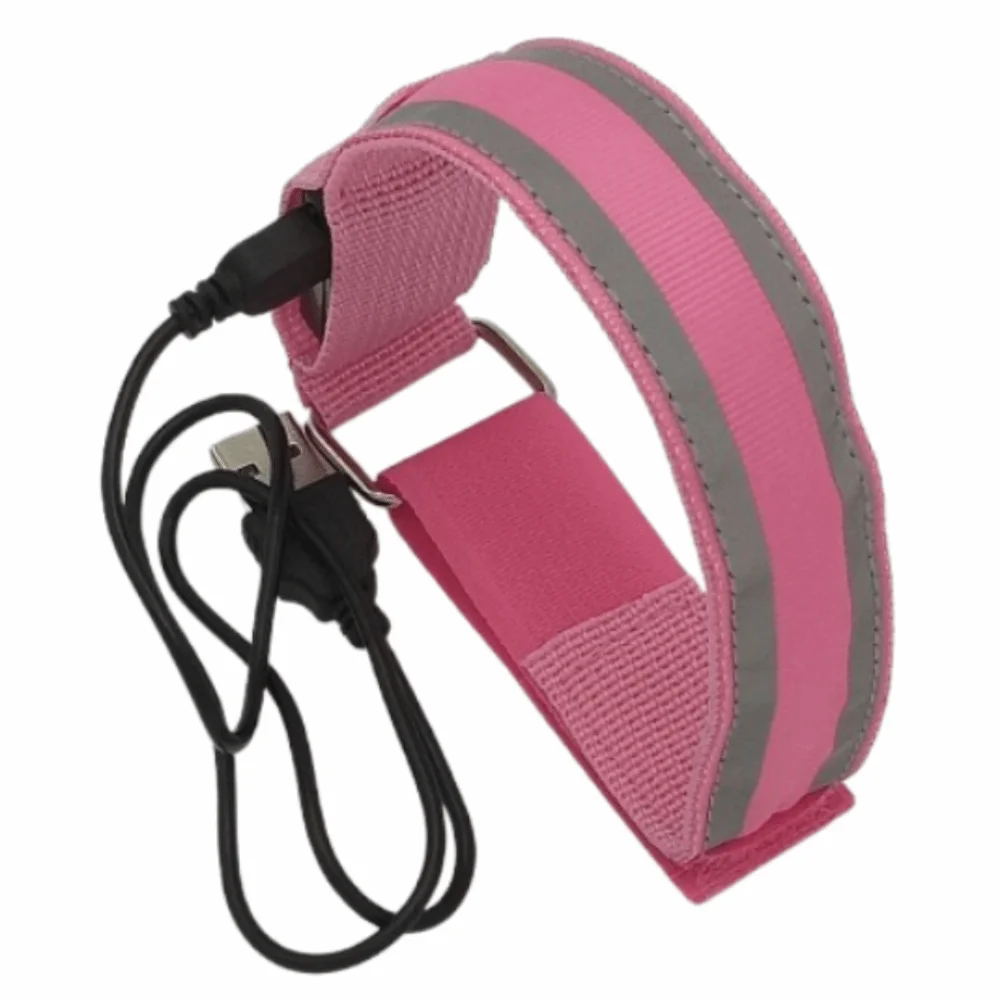 

Безопасный светодиодный светильник, портативный водонепроницаемый светящийся браслет, регулируемый креативный ночной светоотражающий браслет для езды на велосипеде