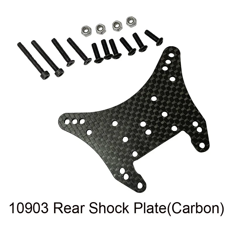VRX 10902 Carbon Front Shock Tower & 10903 Rear Shock Tower Carbon Upgrade Onderdelen voor 1/10 Schaal 4WD RC Speelgoed voor Volwassenen