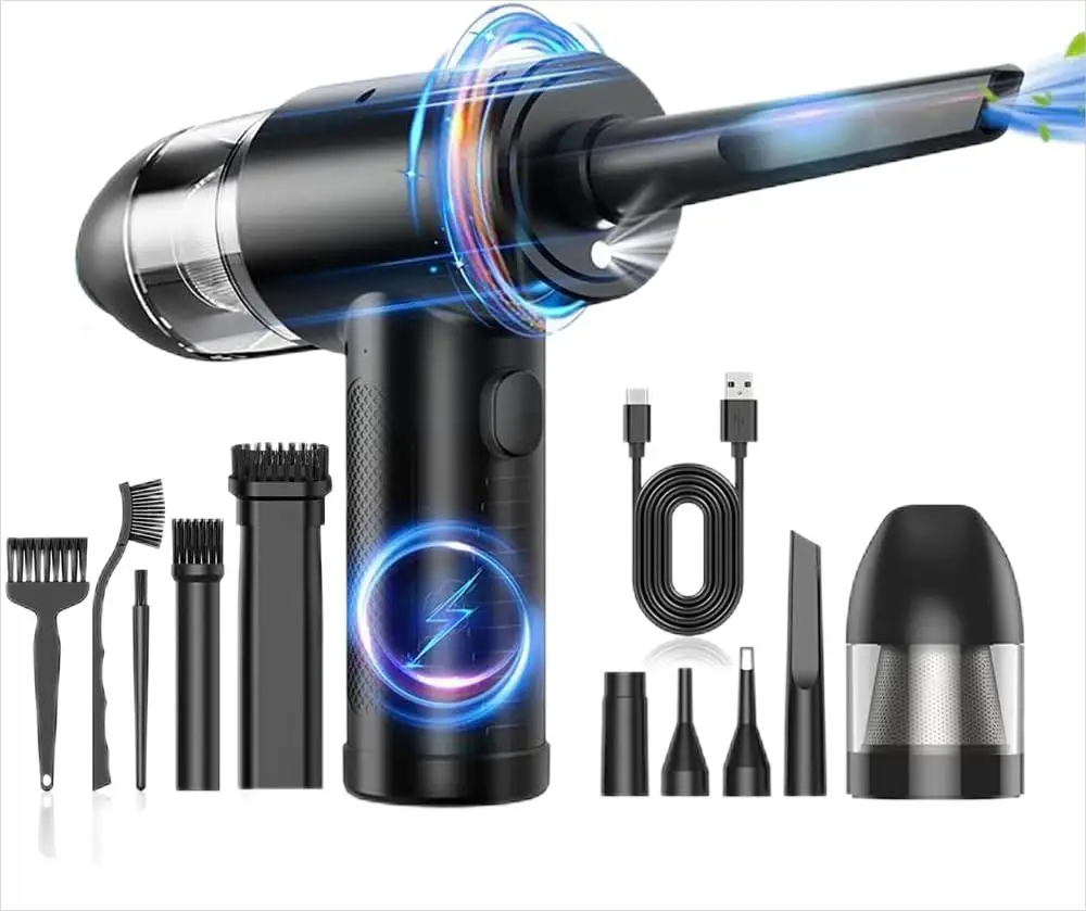 

Rechargeable Portable Electric air duster Computer Keyboard Cleaning 51000rpm Cordless Handheld Car Vacuum air duster Blower Gun