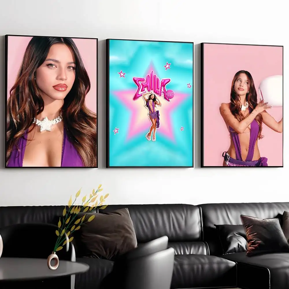 المغني إميليا Mernes Mp3 ملصق معرض يطبع ذاتية اللصق ديكور المنزل الديكور صور مطبوعة للحوائط غرفة المعيشة ملصق