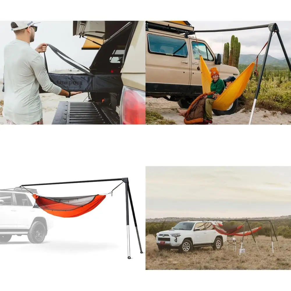 All-Terrain Weather-Resistant Portable Hammock Stand - Quick Setup & Compact