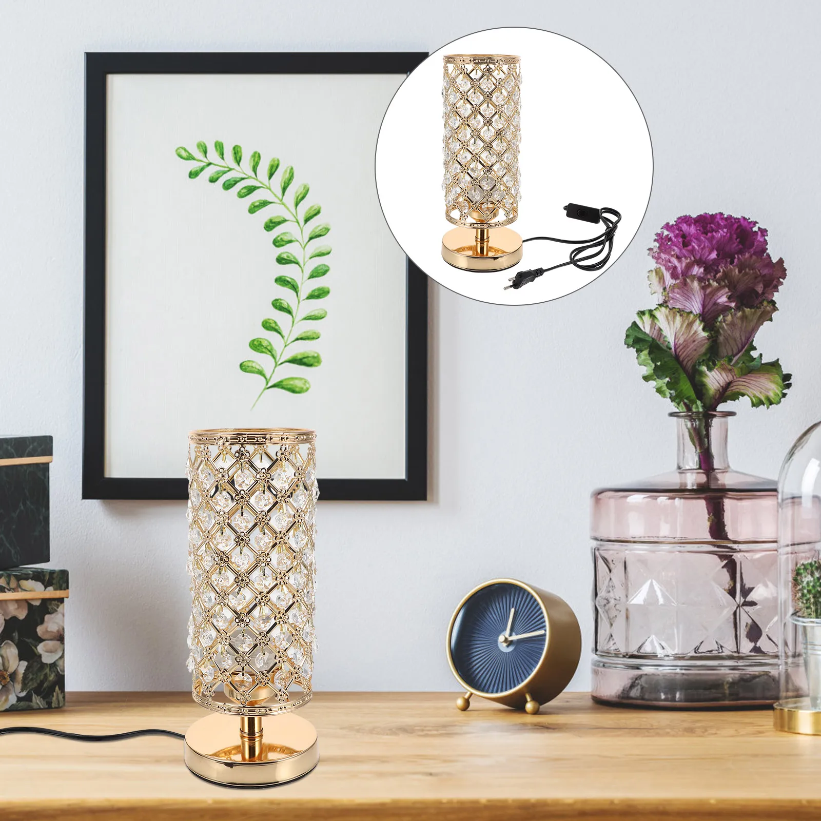 

Crystal Room Living Room Desktop Atmosphere Light Atmosphere Table Warm Ambiance Night Decorative Table Lamp Lamp