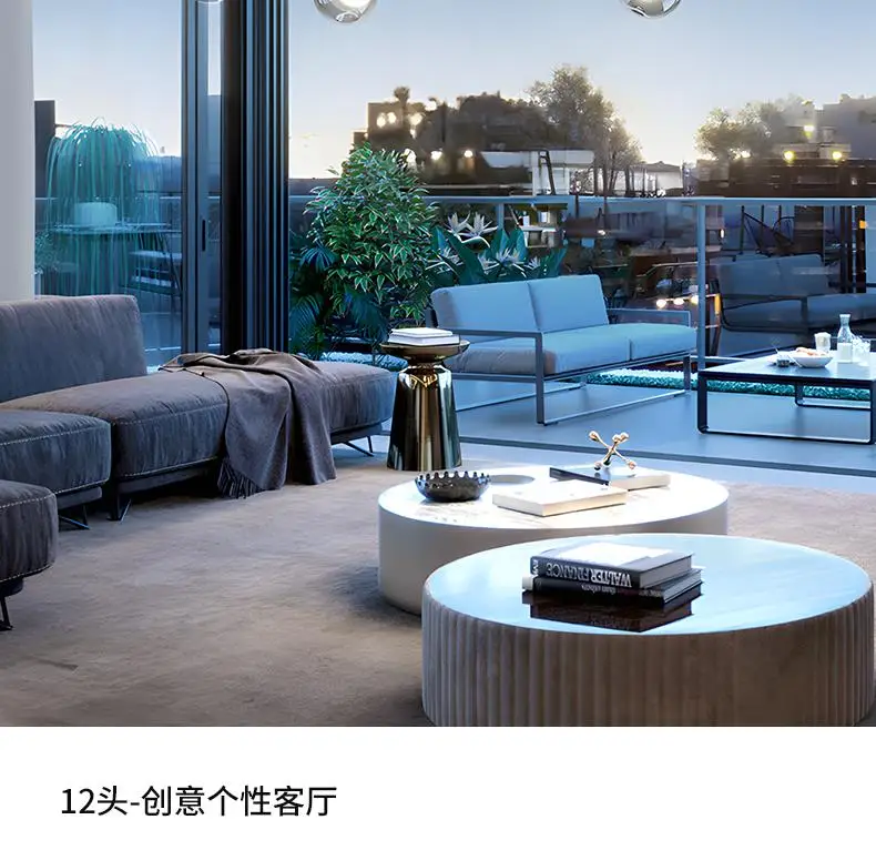 Black LED Living Room Chandelier