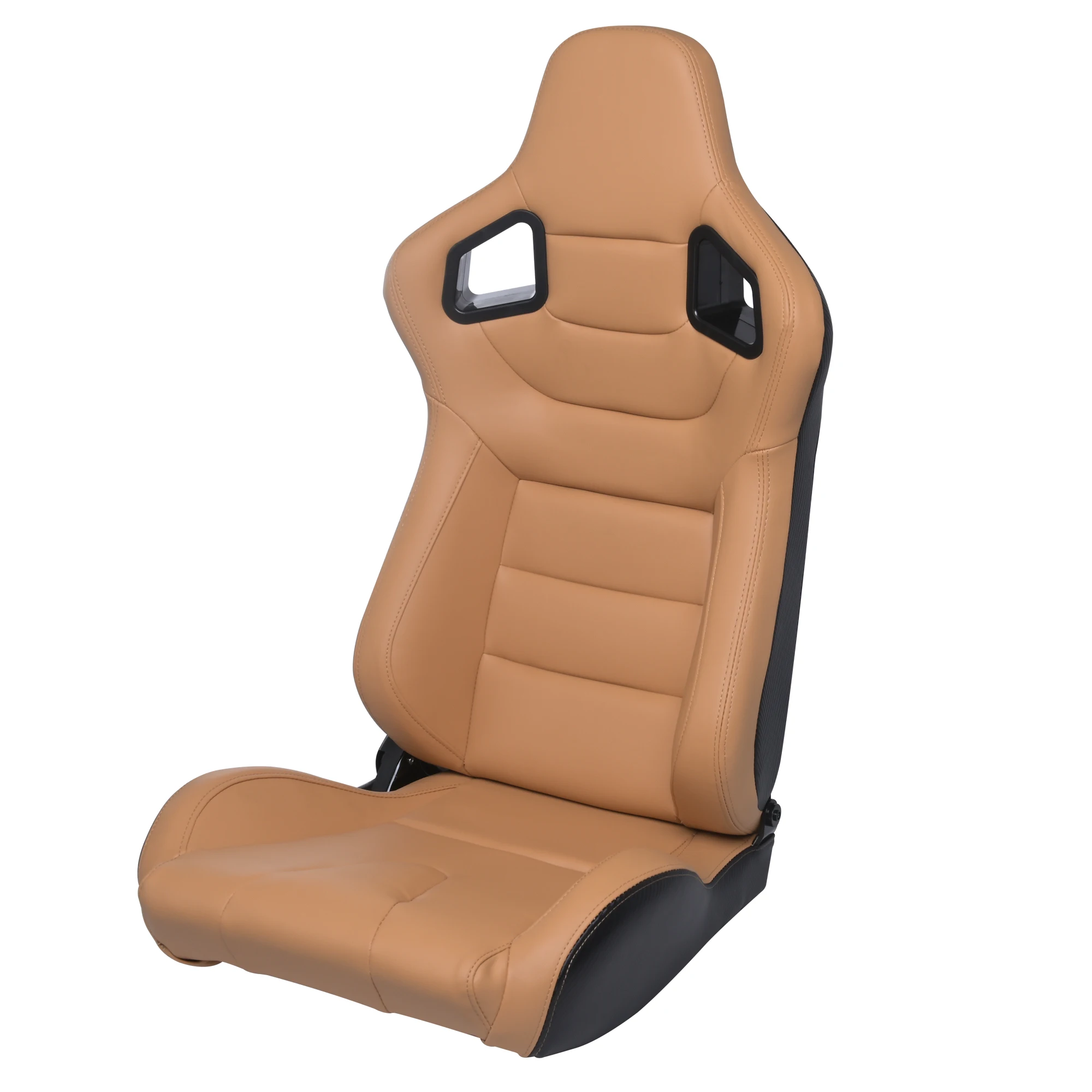 1041 Beige Universal High Quality Leather Racing Simulator Adjustable Bucket Seats For Car Sim Racing Seats view 5