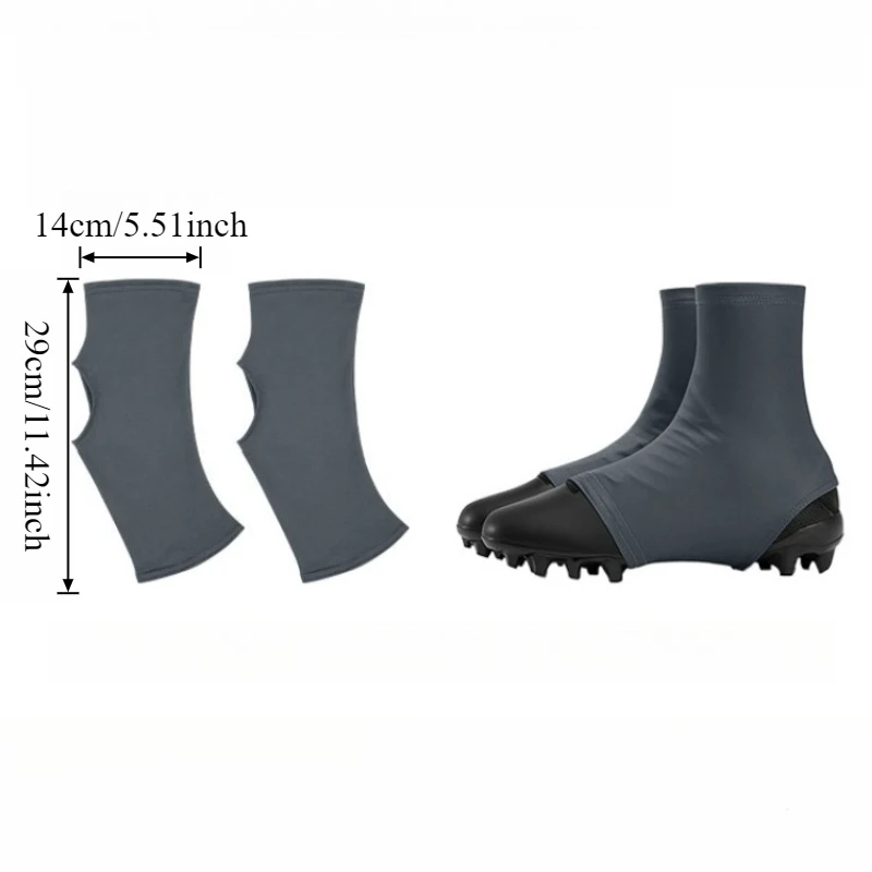 1 par de fundas para tacos de fútbol, ​​calcetines deportivos, antideslizantes, antidesprendibles, elásticas, transpirables, para béisbol, softbol, ​​fútbol