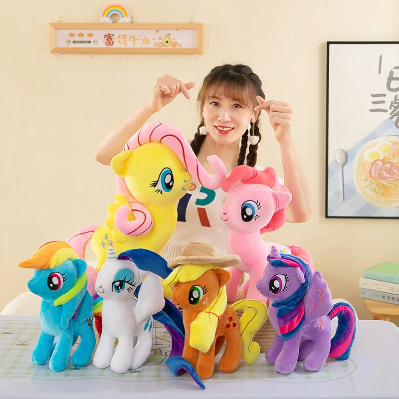 New Little Pony 50cm Rainbow Cute Cartoon Doll Toys Stuffed Home Decorations Toys Ornament Birthday Girls Boys Doll Gifts