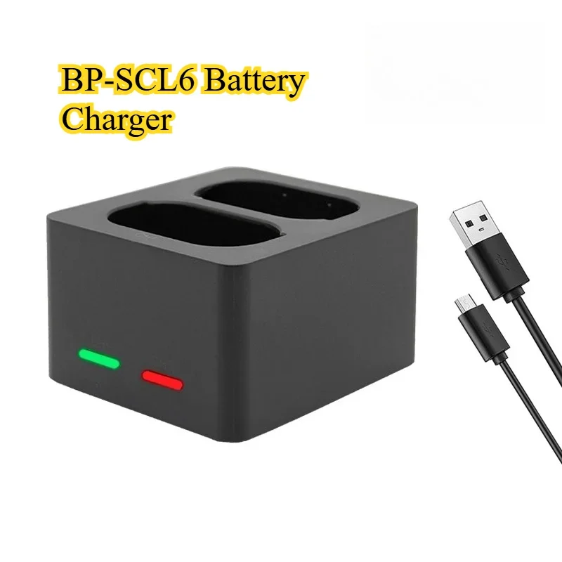 Battery Charger Suitable for Leica Q3 43 Q2 BP-SCL6 SL2 SL2S Compatible with SCL4 Q2 SL First Generation for Leica SL3