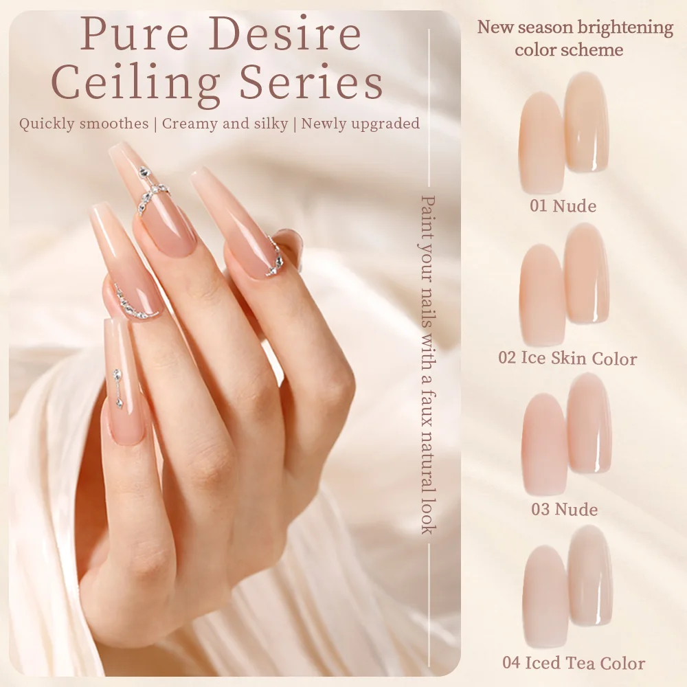 12 ml Nude Gel Nagellack, abnehmbar, schnelle Nivellierung, verstärkt, Cat's Eye Gel Nagellack, Salon, spezieller Nagellackkleber