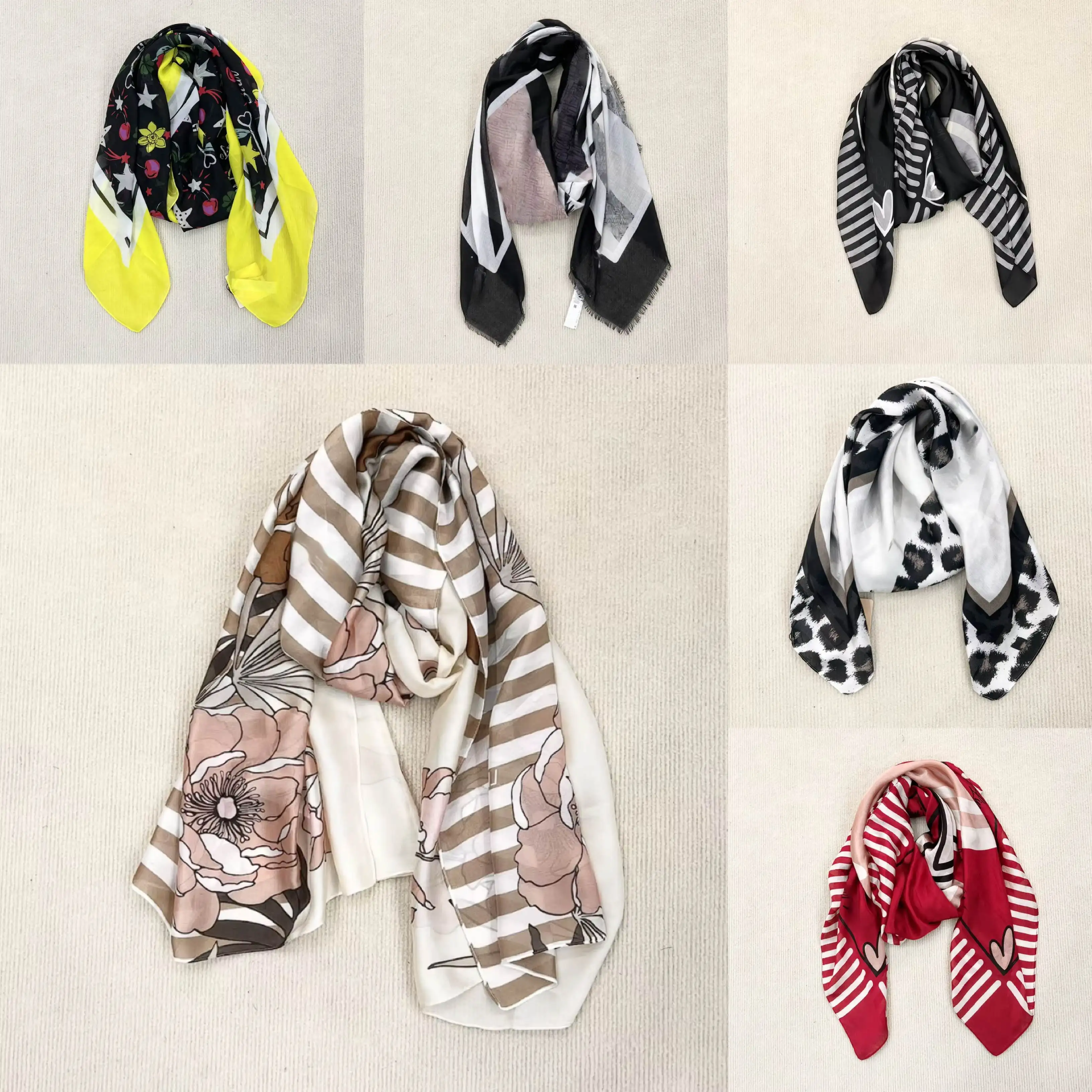 

Внешняя торговля, оригинальный заказ, итальянский новый продукт, пляжный солнцезащитный козырек с вышивкой и принтом, полосатый вязаный женский шарф