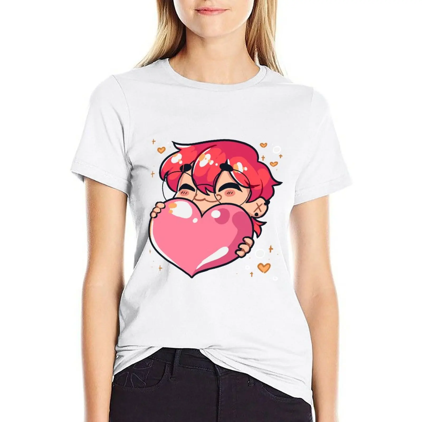 

Lovey Dovey T-shirt Aesthetic clothing Female clothing white t shirts for Women