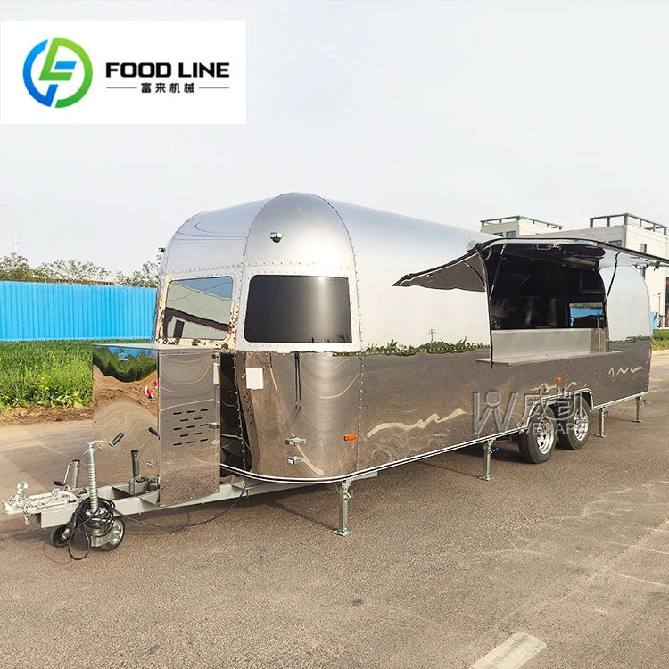 

FULAI Mobile Coffee Juice Bar Ice Cream Bubble Tea Trailer Fully Equipped BBQ Pizza Food Truck with Full Kitchen Equipment