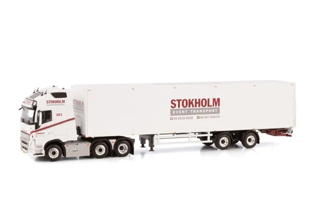 Alloy Model Gift WSI 1:50 VO/VO FH5 XL 6X2 Axle Tractor,Transport Container Truck Vehicles Diecast Toy Model,STOKHOLM 01-4023