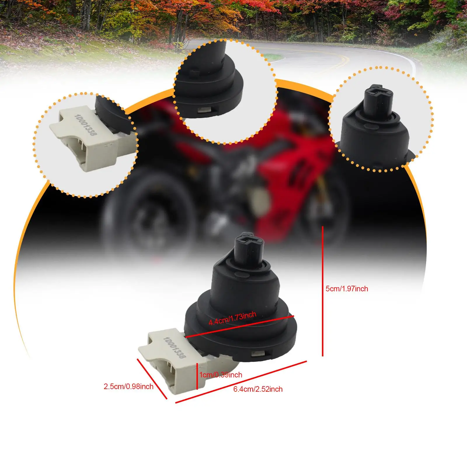 Durable Plastic Motorbike Starter Switch Professional Replacement for Piaggio Liberty 50 125 150 Vespa GTS view 4