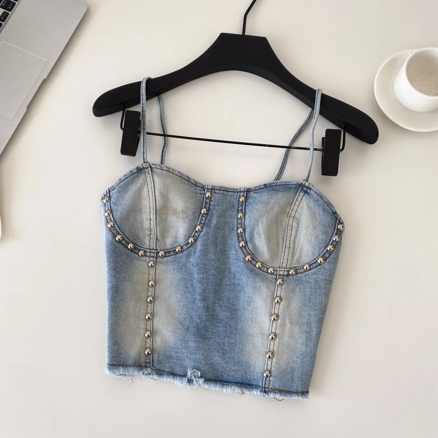 

Винтажный элегантный шикарный тонкий укороченный топ без рукавов с кисточками, женская корейская модная уличная одежда, женская одежда