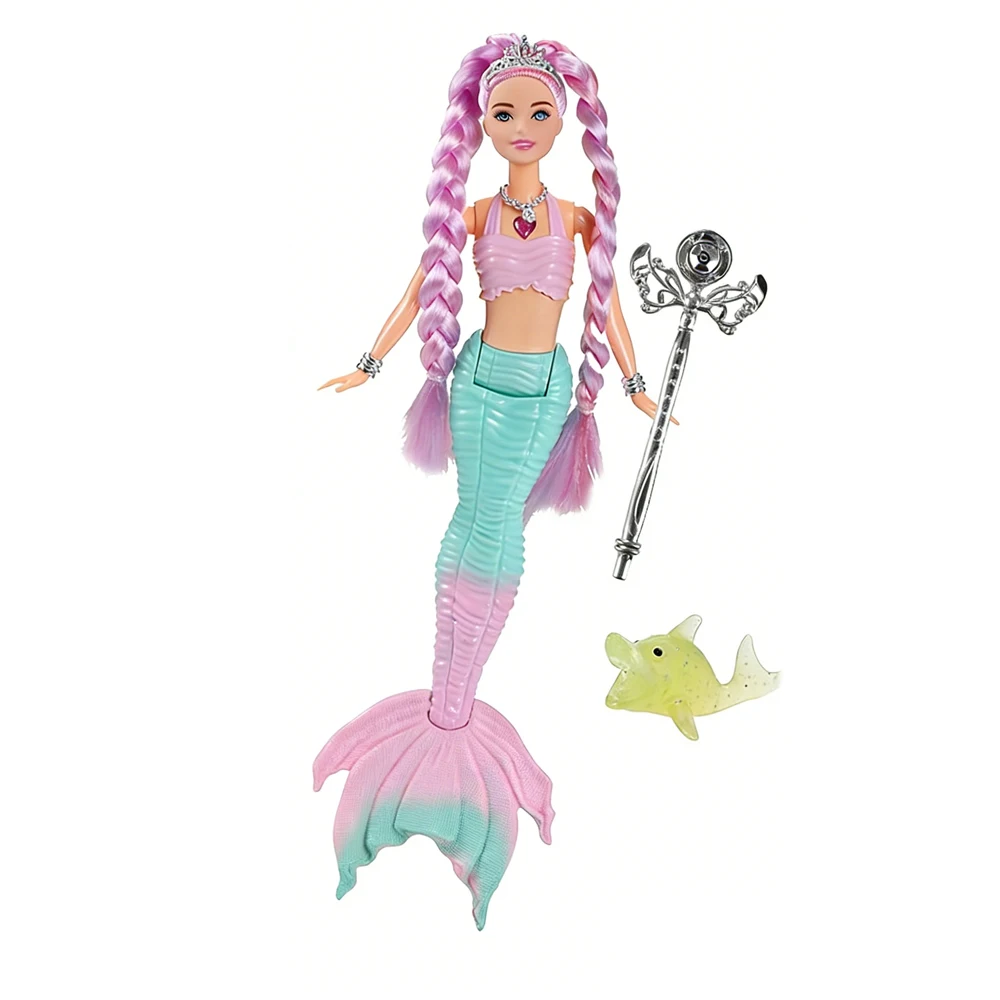 30 cm große, leuchtende, singende Meerjungfrauen-Prinzessin-Puppe, verschiedene Farben, perfektes Festival- und Geburtstagsgeschenk für Mädchen