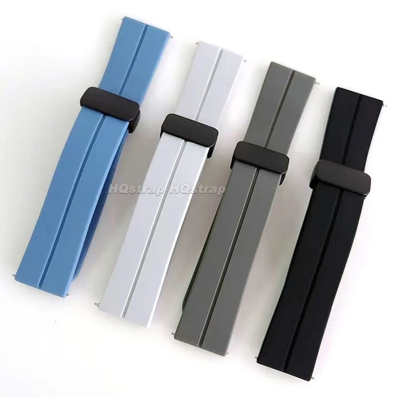 Silicone Watchbands 20mm 22mm Watch Strap Rubber Wristband Waterproof Bracelet Quick Release Band Universal Replacement Belt