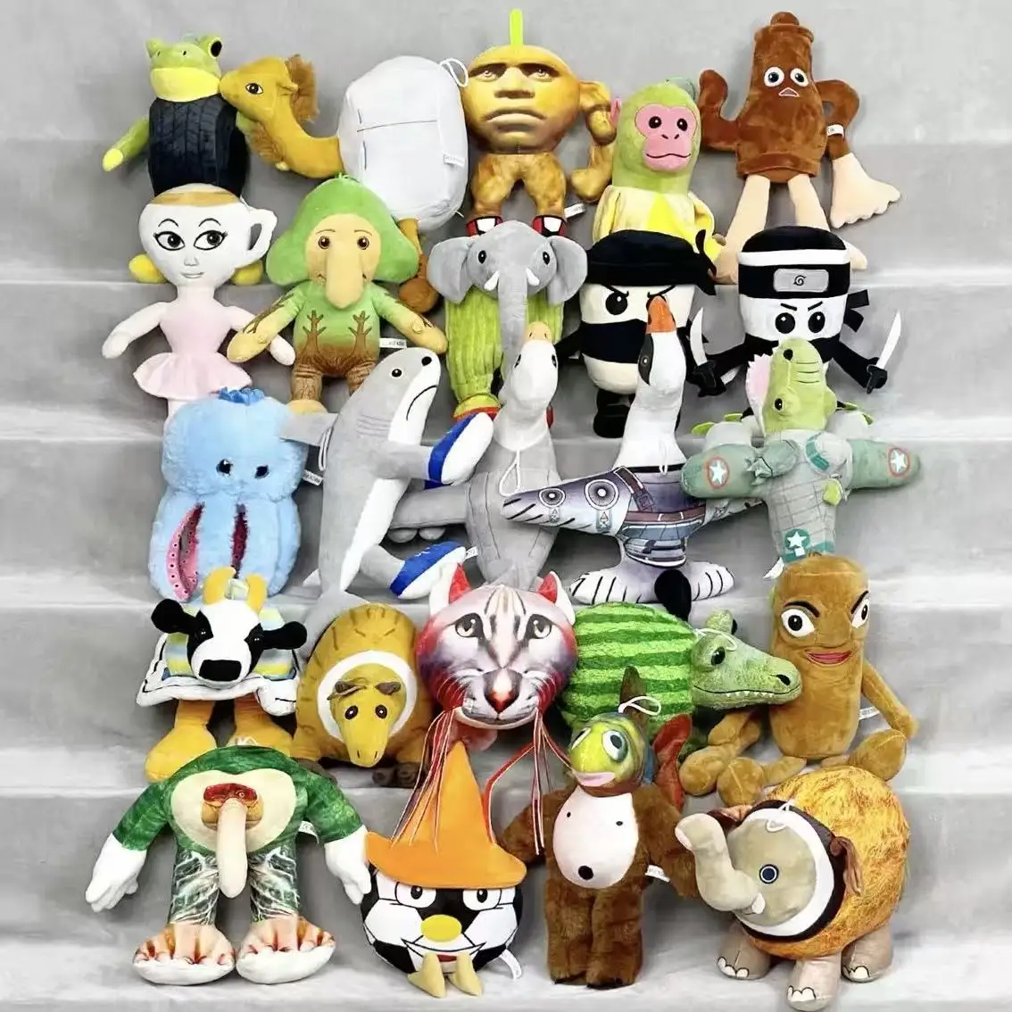 16style Tralalelo Tralala Plush Tungtungtung Italian Brainrot Al Tralalero Tralala Plush Doll Stuffed Soft Pillow Custom Toys