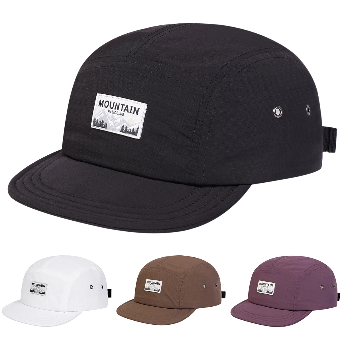 Unisex MOUNTAIN MUSIC CLUB Label Quick Drying Baseball Caps Spring Summer Outdoor Adjustable Casual Hats Sunscreen Hat Cap