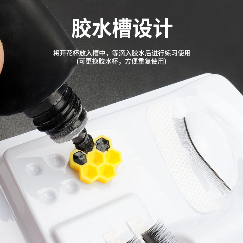 5Pcs Eyelash Extension Mannequin Head Practice Makeup Accessories For Beginner Lash Grafting Teaching Training Tools