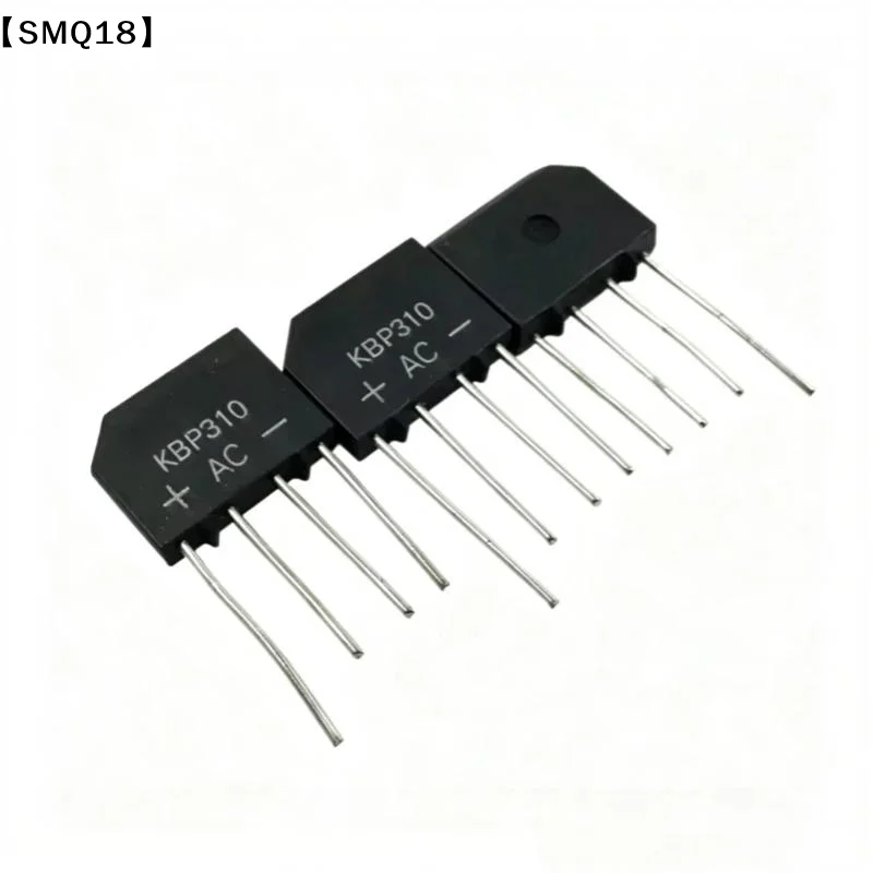 KBP310 Flat Bridge Rectifier 10PCS New Original 1000V 3A Bridge Stack for DIY Circuit Repair Electronic Projects