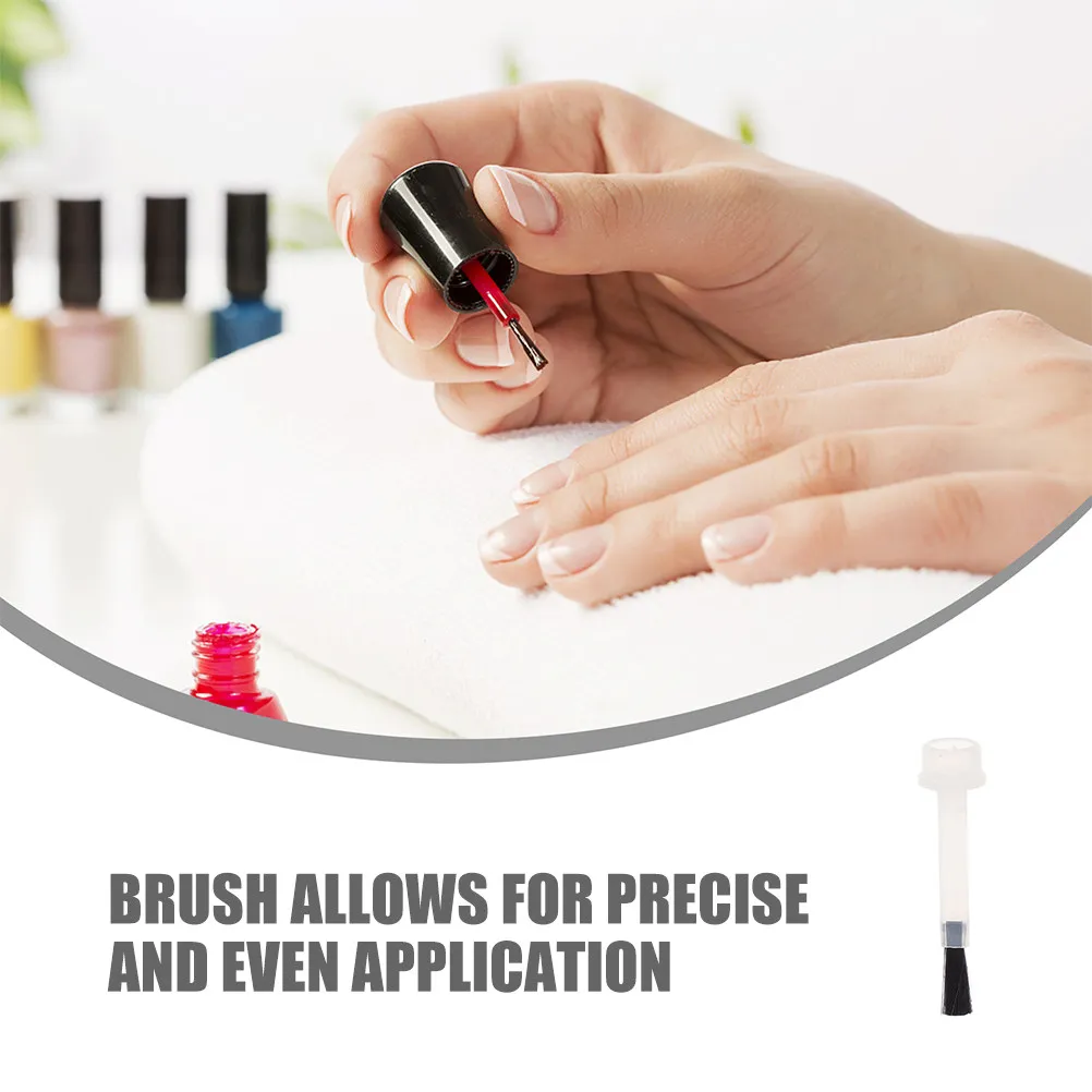 

100 шт. сменных кистей для лака для ногтей, устойчивых к деформации, идеально подходят для гель-лака и обычного лака, прецизионные кисти для жидкого лака