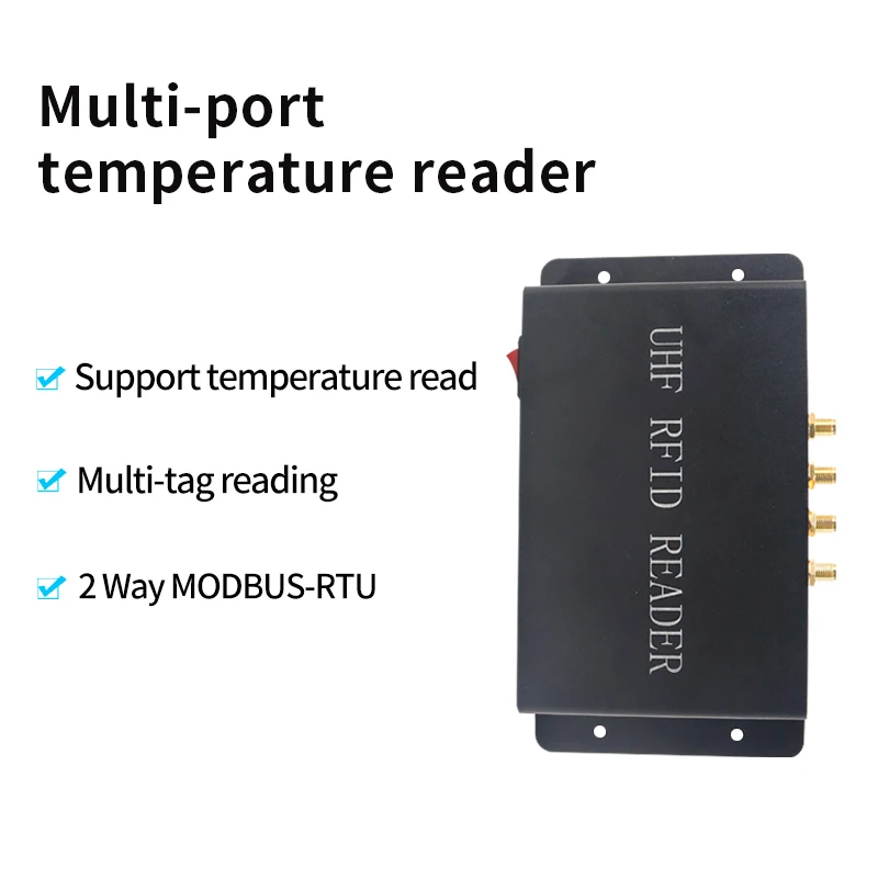 Uhf RFID Multi-Channel Split Measurement Remote Identification 915M Passive Temperature Tag Reader