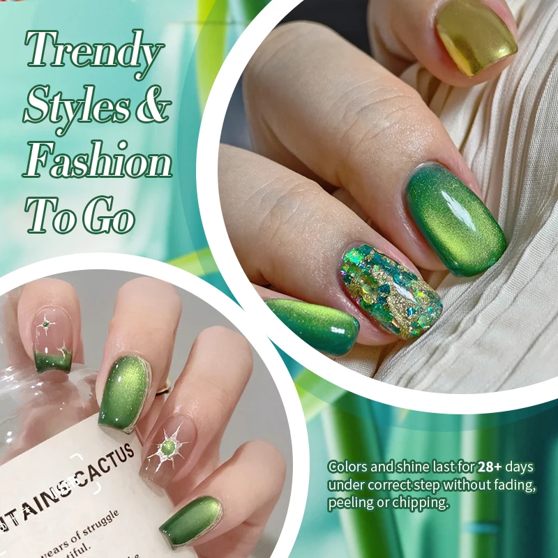 BORN PRETTY 10ml gato verde Gel magnético agua luz brillo remojo Gel UV manicura semipermanente barniz para decoración de uñas