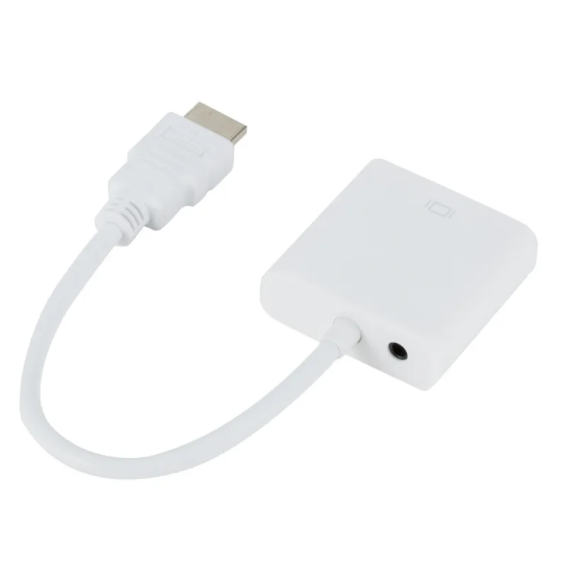 HDMI-Kompatibel zu VGA Adapter Stecker Auf Famale Konverter 1080P Digital zu Analog Video Audio Für PC Laptop tablet