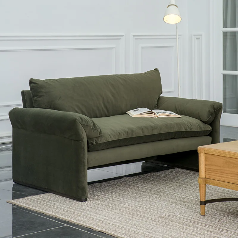 Velvet sofa latex filled single double triple fabric sofa