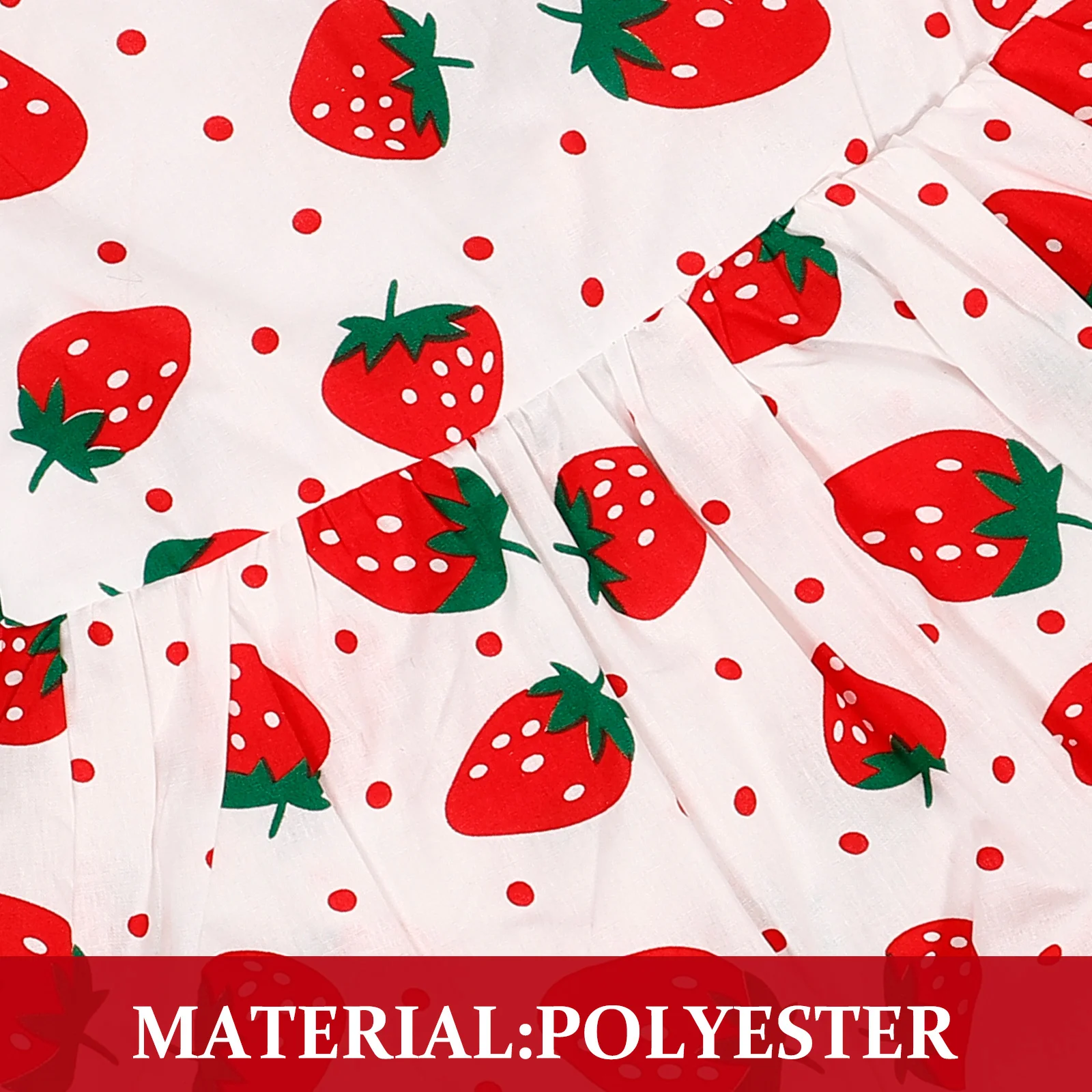 

1Set Baby Girls Skirt Bowknot Dress Strawberry Print Hat Newborn Photo Shoot Clothes Baby Girls Skirt Infant Sling Dress