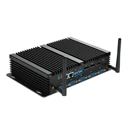 Hystou bezwentylatorowy Mini komputer przemysłowy H4 Intel 8. generacji Core i5-8250U i i7-8550U 6*COM WIFI DP EDP HDMI