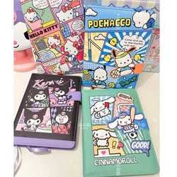 Cute Sanrio Hello Kitty Kuromi Cinnamorol Notebook Kawaii Color Page Diary Cartoon Notepad materiale scolastico cancelleria regalo per ragazze