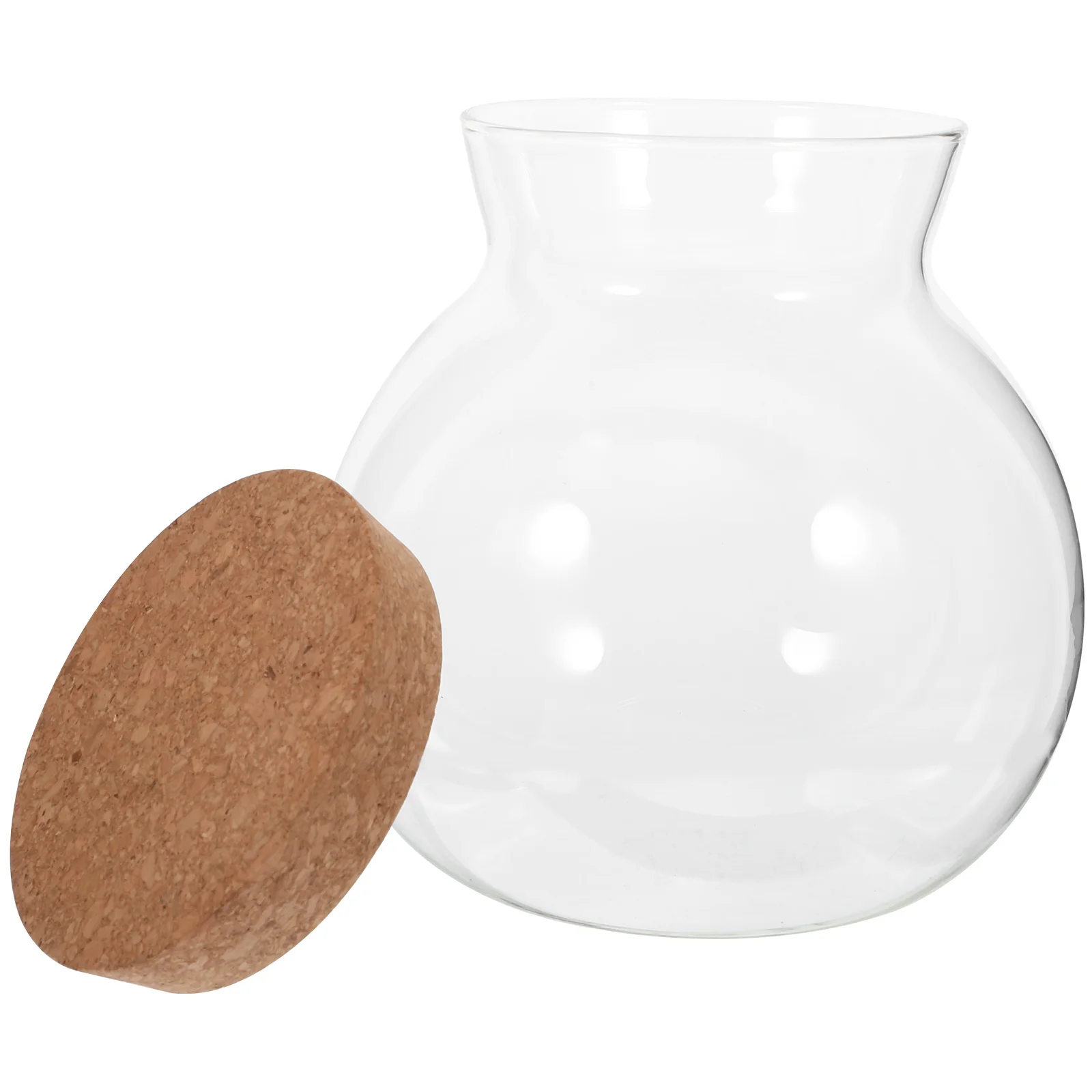 

Jars Elegant Storage with Lid Glass Tea Canister Food Container Lids Candy Containers