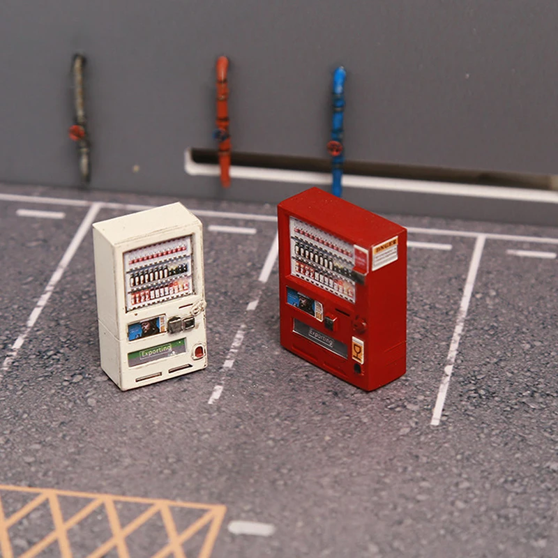 New 1/64 Beverage Vending Machine Miniature Scene Model DIY Handmade Scene Ornaments And Collectibles
