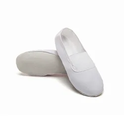 Zapatos de gimnasia para hombre y mujer, zapatillas de baile para animadoras, Ballet, Yoga, suelas suaves, zapatillas de lona para niños