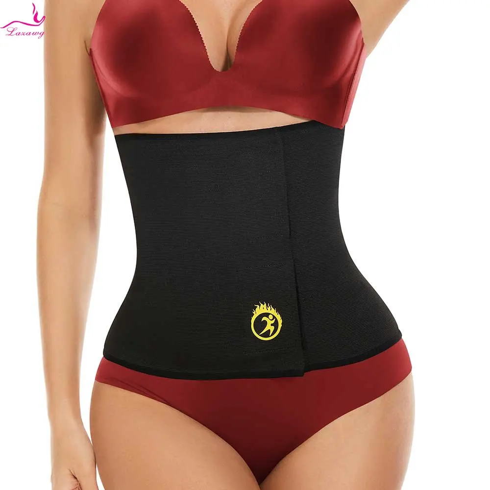 LAZAWG Waist Trainer for Women Waist Cincher Belly Control Belt Slimming Strap Fitness Girdle Gym Body Shaper Fat Burner Band