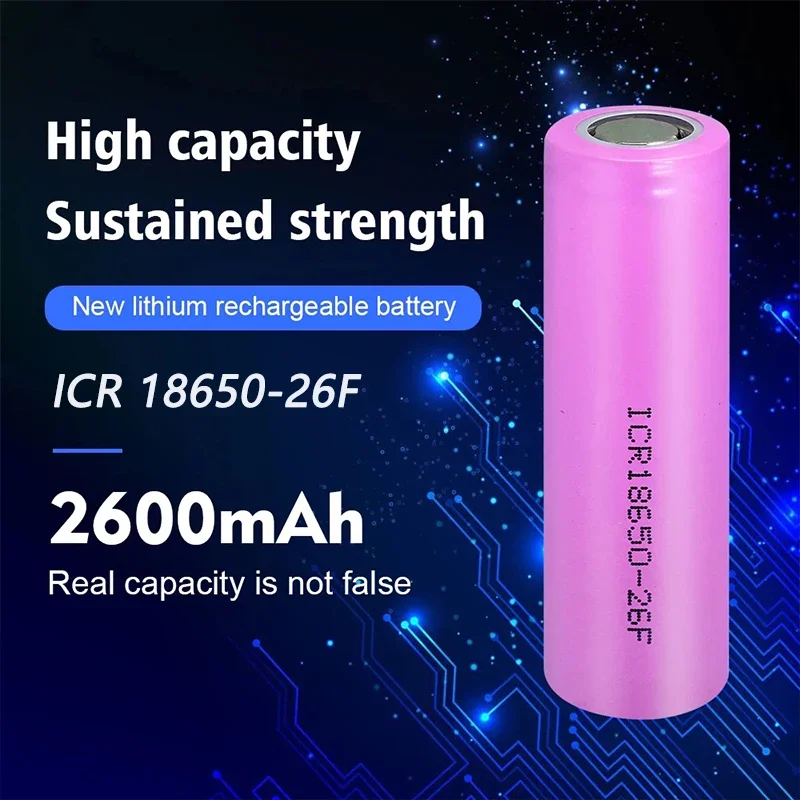 2600mAh New Original 3.7V ICR18650 For Samsung 18650 26F Batteries Rechargeable Li-ion Battery For Flashlight use