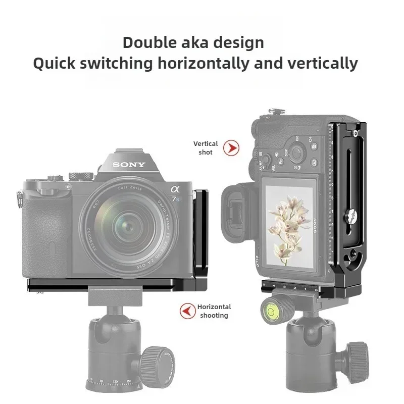 Leggero Fotocamera Reflex Mirrorless Supporto Universale A Forma Di L Treppiede Staffa Di Ripresa Verticale Piastra A Sgancio Rapido