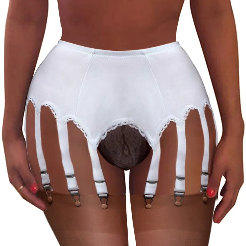 Sexy Strumpfbänder frauen Dessous Plus Größe Spitze Strumpfband Hosenträger Transparent Unterwäsche Einstellbare Hohe Taille Gürtel für Strümpfe