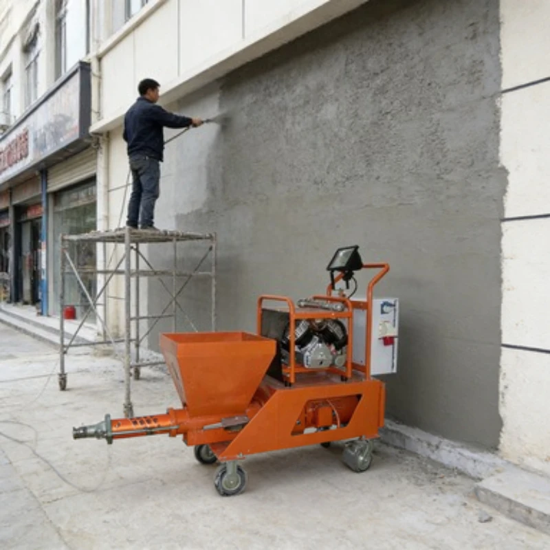 

Cement Mortar Spray Gun Mortar Spraying Machine Automatic Sand Cement Sprayer 3m3 h 5m3 h Electric Plastering Machine